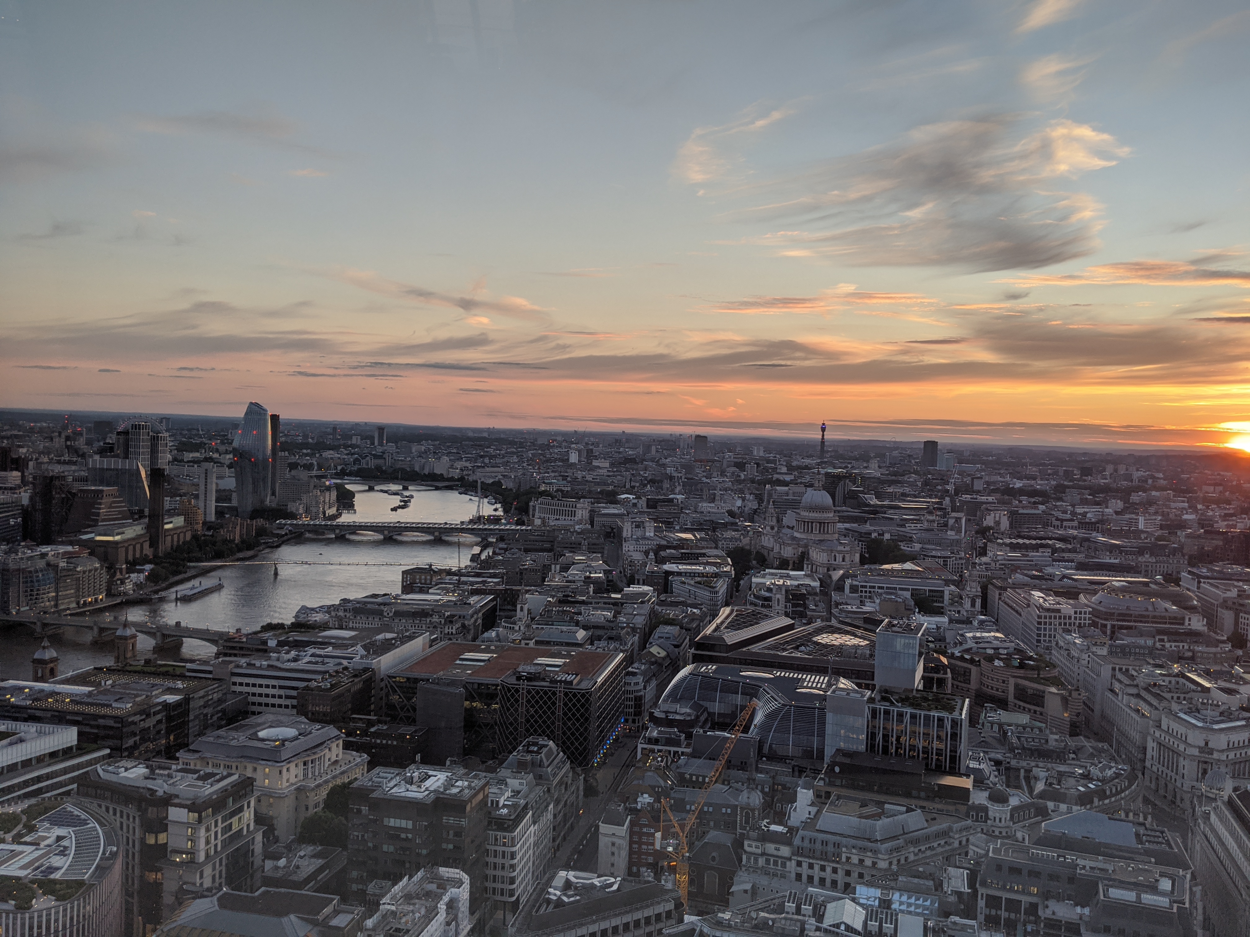 London view from Sky Gardens